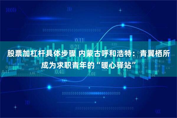 股票加杠杆具体步骤 内蒙古呼和浩特：青翼栖所成为求职青年的“暖心驿站”